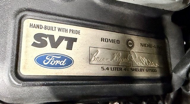 FORD MUSTANG SHELBY GT500 SVT 5.4